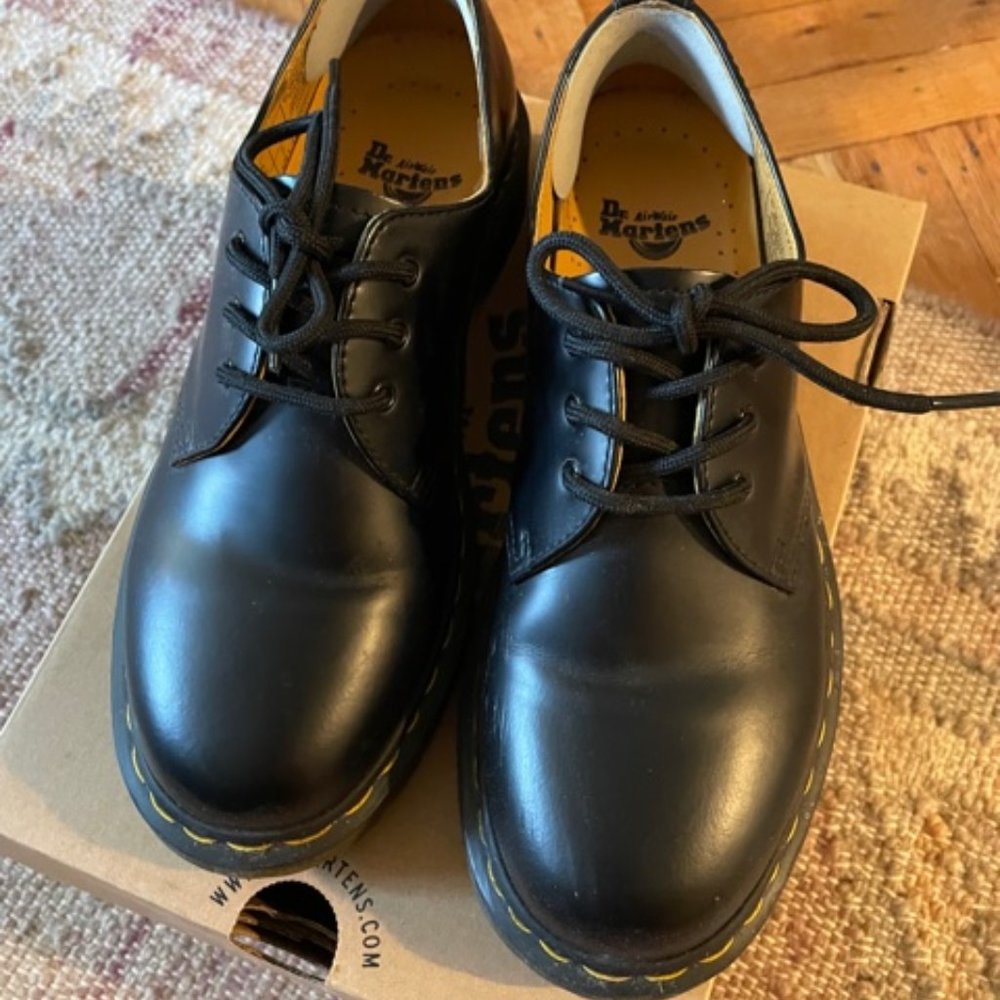 DR. MARTENS 1461 LEATHER OXFORD SHOES SIZE 38